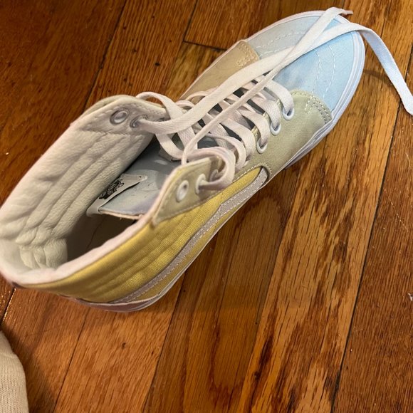 Discontinued Vans SK8-Hi sneakers in pastel color block - Picture 5 of 14